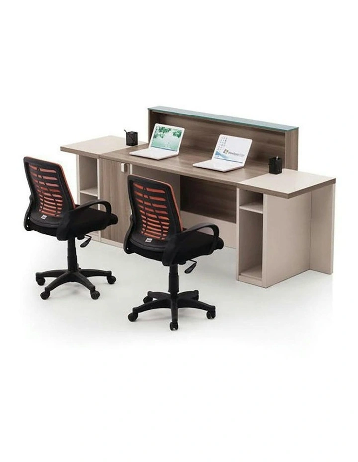 CONELLI Reception Desk  2.4M - Light Walnut image 2