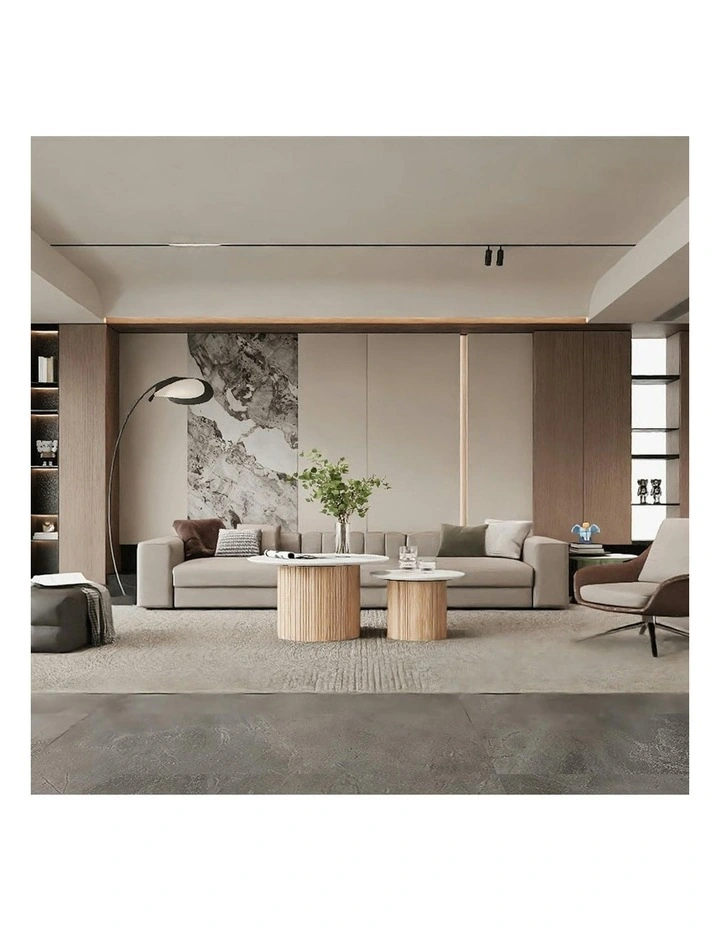BLANCHE Coffee Table 90cm - Terrazzo Stone image 4