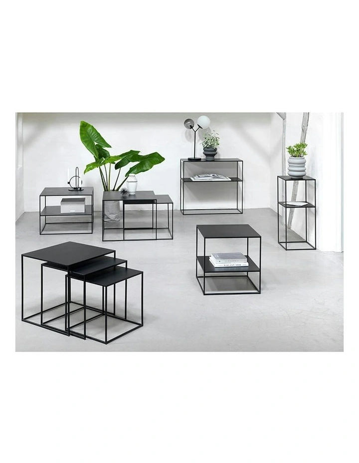 PEBBLE Coffee Table 50x50cm - Black image 6