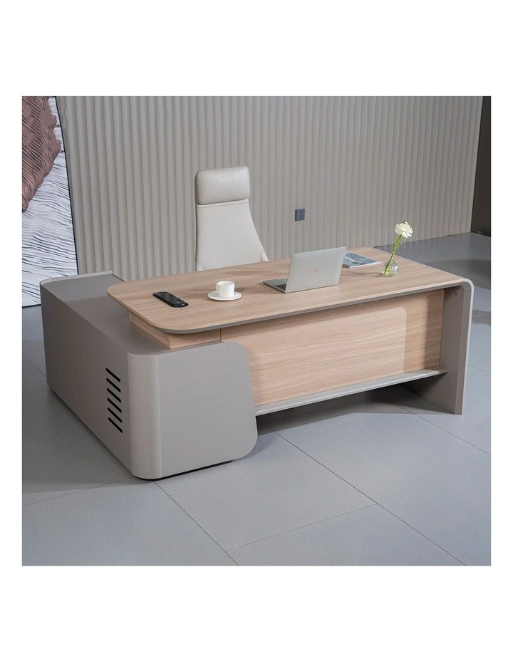 WESLEY Executive Desk Left Return 180cm - Oak image 5