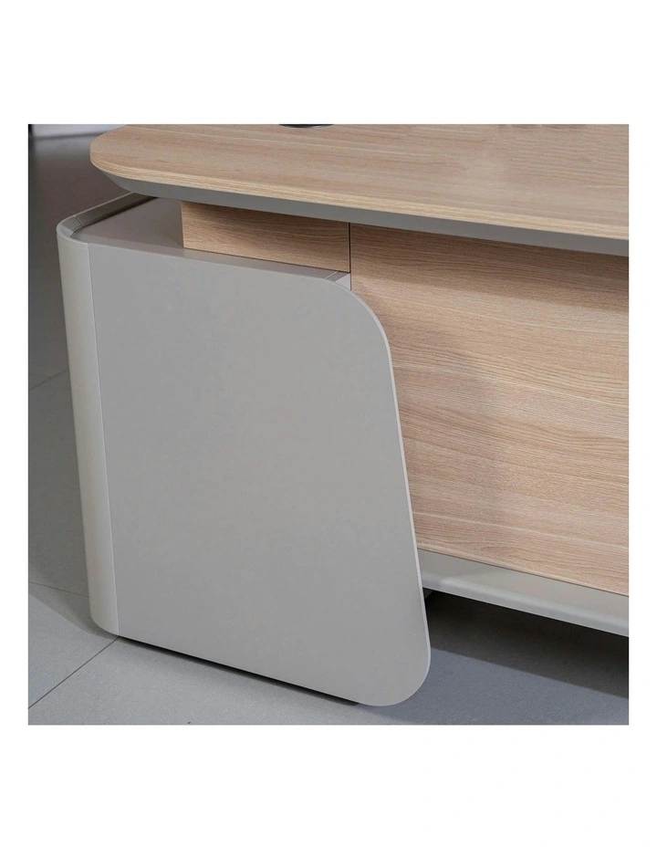 WESLEY Executive Desk Left Return 180cm - Oak image 6