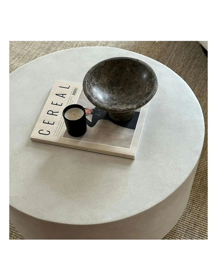 ROCCO Indoor & Outdoor Coffee Table 60cm - White Concrete image 3