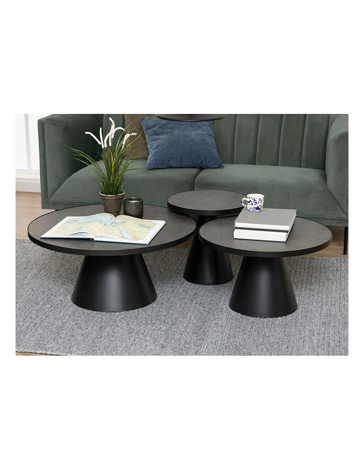 SOLI Coffee Table 65cm - Black image 3