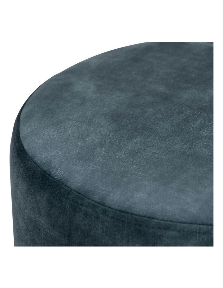AURA Ottoman 37.5cm - Sapphire & Walnut image 4