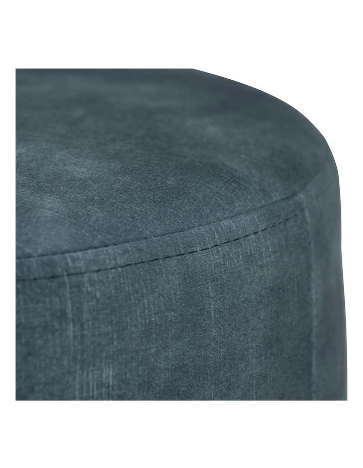 AURA Ottoman 37.5cm - Sapphire & Walnut image 5