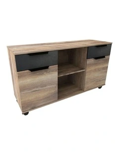 AFTAN Credenza 120cm - Warm Oak & Black