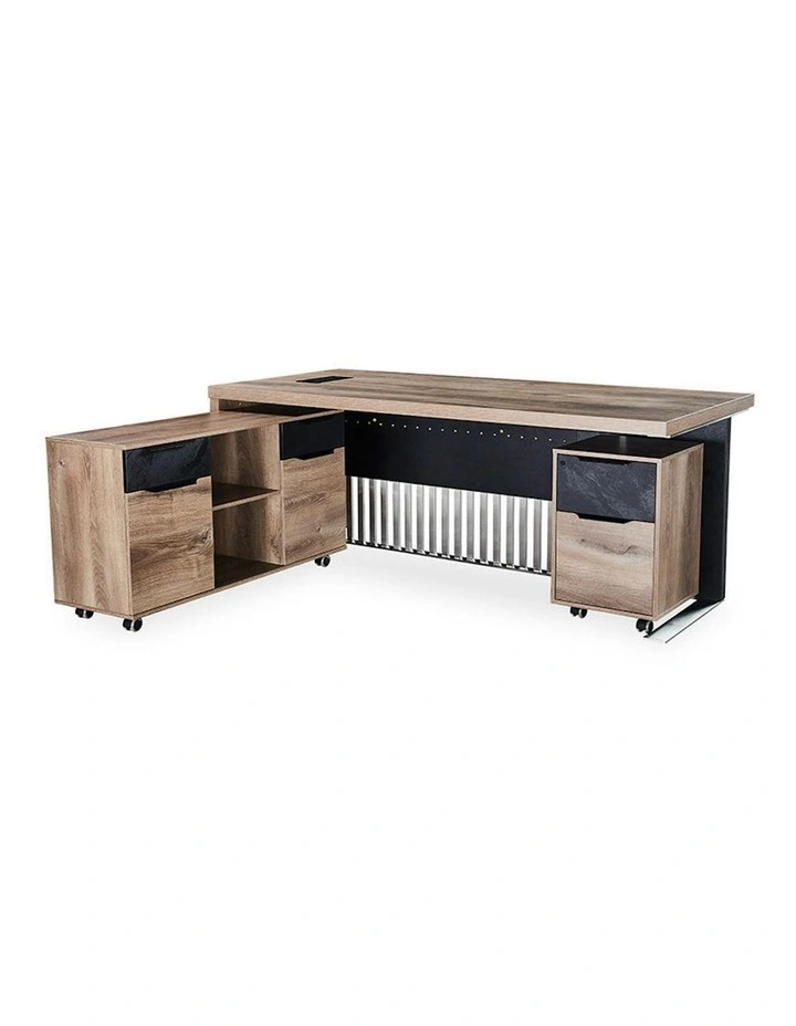 AFTAN Credenza 120cm - Warm Oak & Black image 5