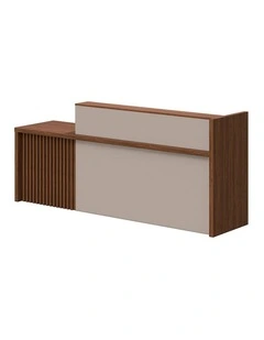 KNOX Reception Desk 180cm Left Panel - Oak