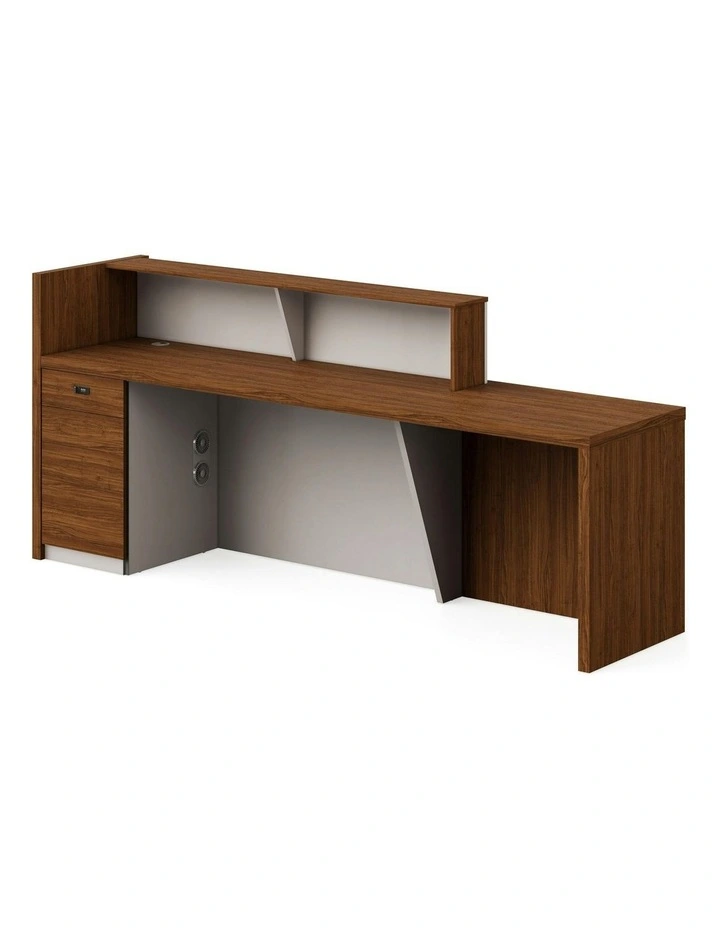 KNOX Reception Desk 180cm Left Panel - Oak image 2