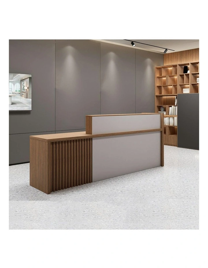 KNOX Reception Desk 180cm Left Panel - Oak image 4