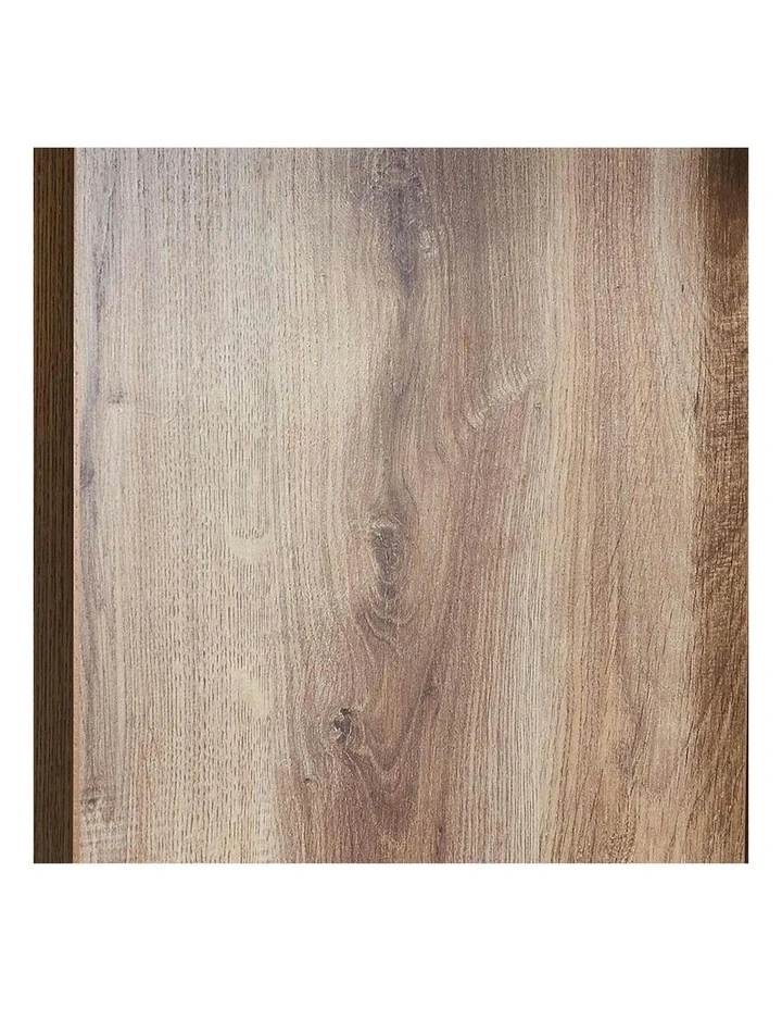 CONROY 2.4M Reception Desk Right Panel - Warm Oak & Black image 7