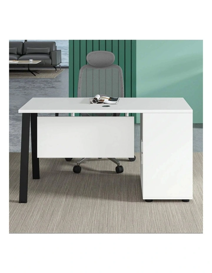 ASPEN Single Workstation 160cm - Reversible - White & Black image 6