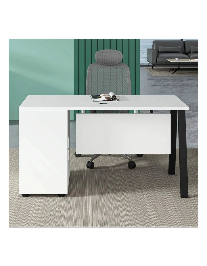 ASPEN Single Workstation 160cm - Reversible - White & Black image 7