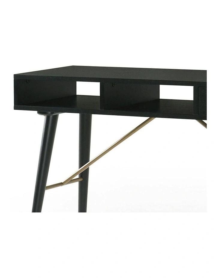 RANIA Study Desk Console 120cm - Black Ash image 5