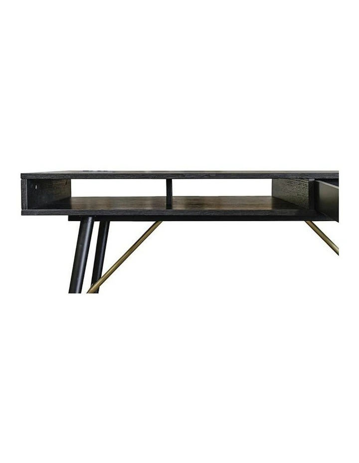 RANIA Study Desk Console 120cm - Black Ash image 7
