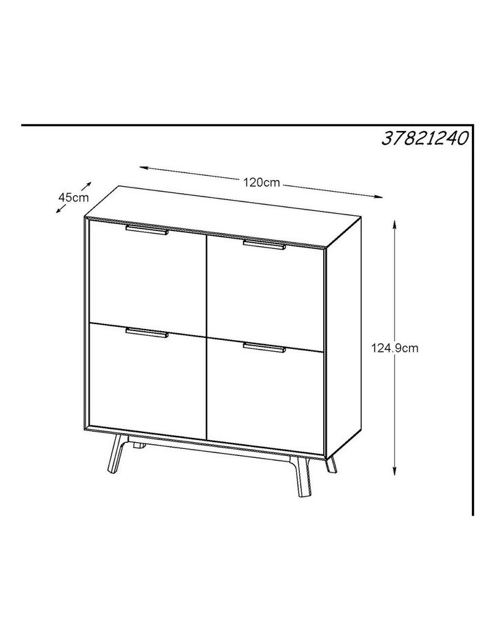 CAPRI Tall Sideboard 1.20M -  Natural image 5