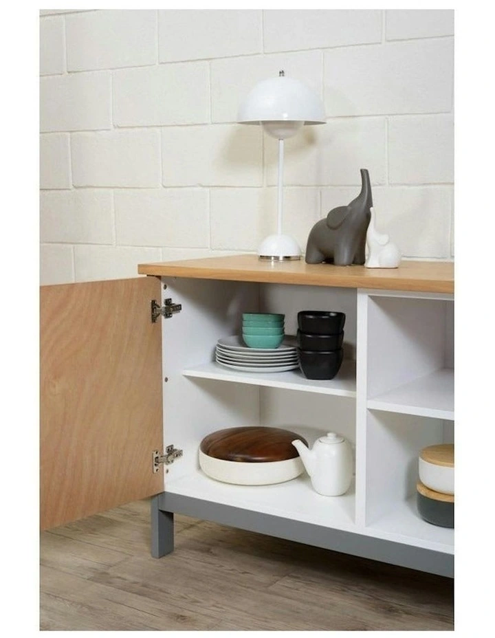 JARVY Sideboard Buffet 186cm - Natural & Grey image 4