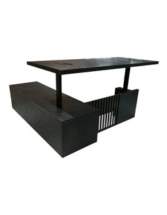 DAXTON Executive Desk with Right Return with Lift 200cm - Black