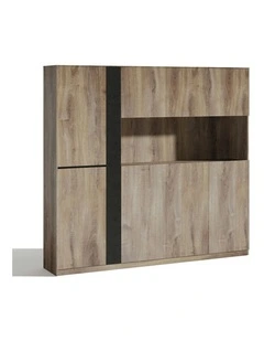 TRIBECA Display Wall Unit 218cm - Warm Oak