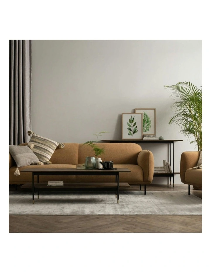 HAMILTON Console Table Solid Acacia Wood 140cm - Toffee image 3