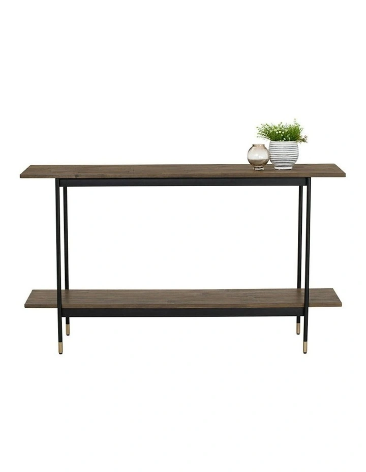 HAMILTON Console Table Solid Acacia Wood 140cm - Toffee image 4
