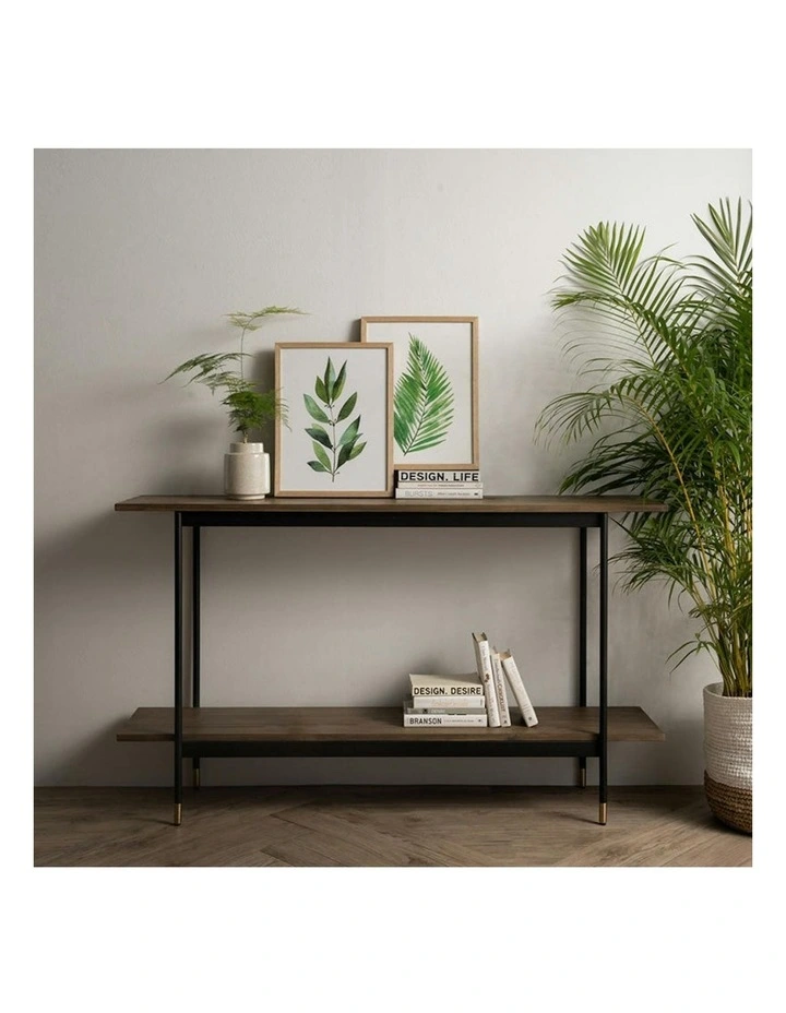 HAMILTON Console Table Solid Acacia Wood 140cm - Toffee image 6