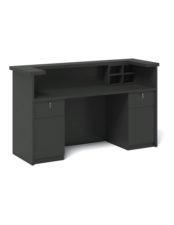 KENTO Pedestal Drawer Unit Storage Cabinet - Black image 1