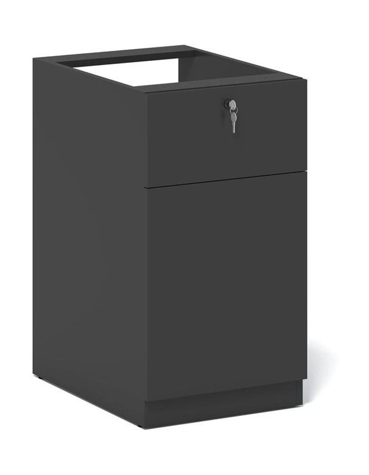 KENTO Pedestal Drawer Unit Storage Cabinet - Black image 2