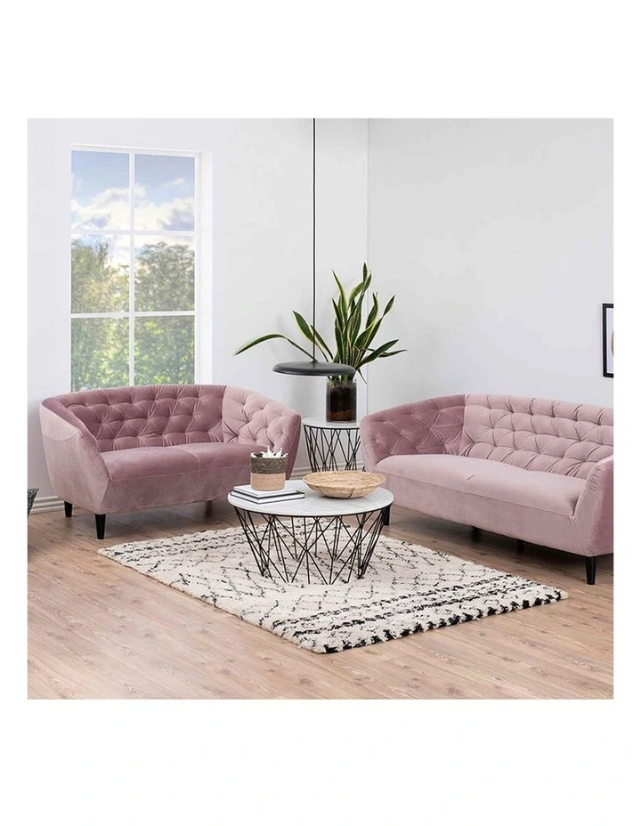 DARBY Coffee Table Marble 80cm - White image 6