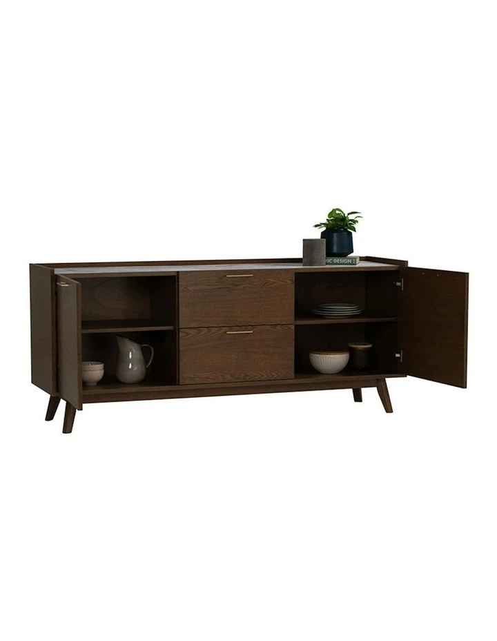 BREDA Sideboard Buffet 160cm - Walnut image 2