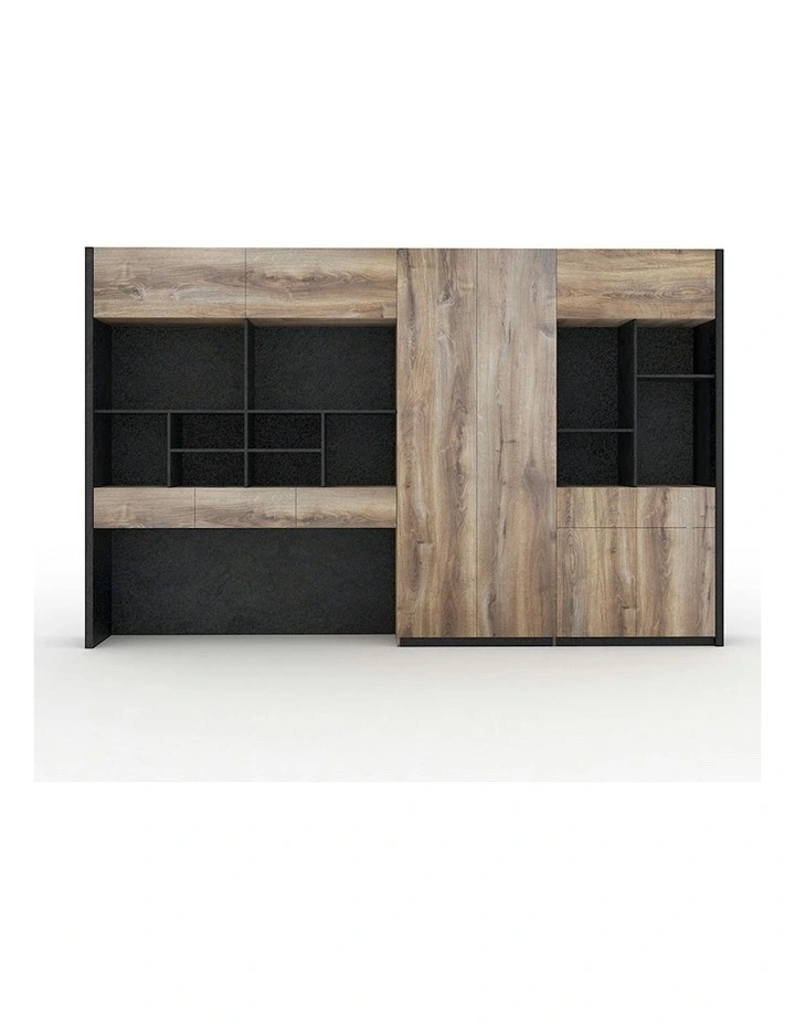EASTON Display Unit 3.2M - Warm Oak & Black image 1