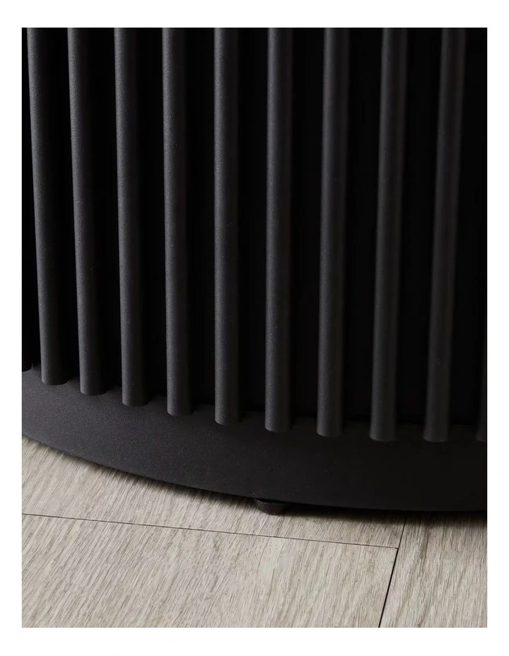 Archie Black Bar Table with White Sintered Stone Top image 2