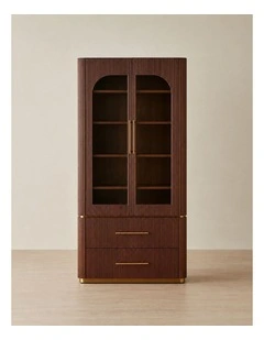 San Pierre II Walnut Veneer High Cabinet