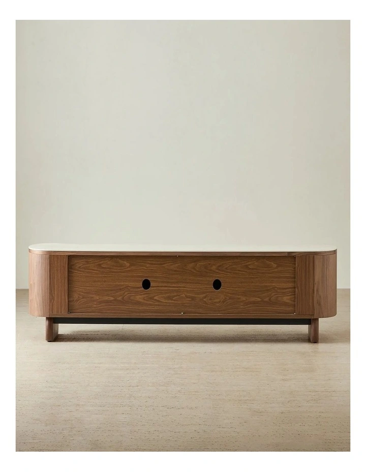 Sierra Walnut Brown Entertainment Unit - Sintered Stone Top image 3