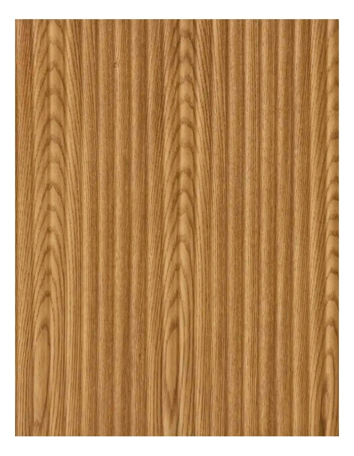 Terra Linea Light Brown Ash Veneer Triangular Side Table image 3
