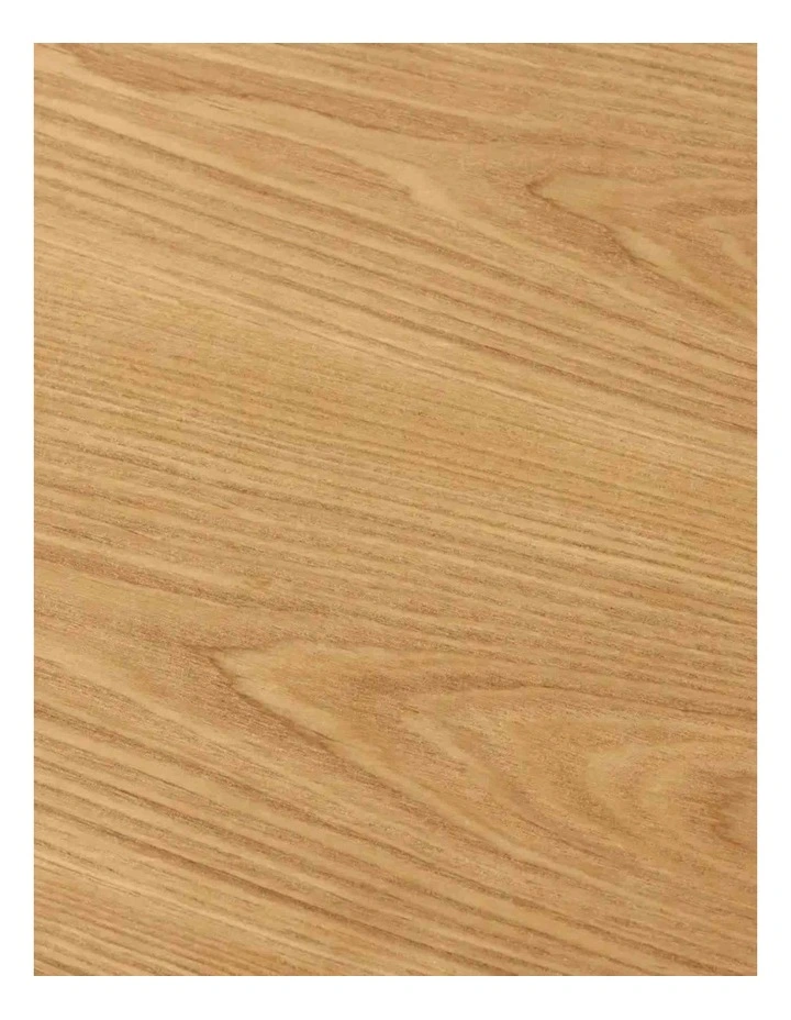 Terra Linea Light Brown Ash Veneer Triangular Side Table image 4