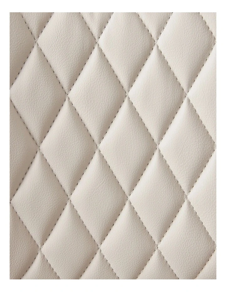 Cres Glacier Grey Vegan Leather Bar Stool image 3