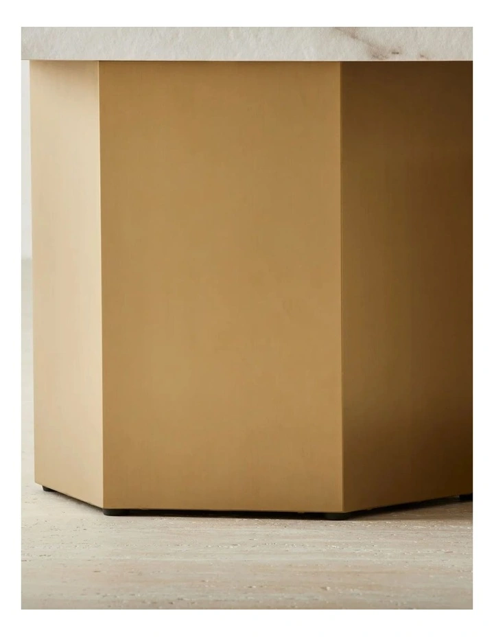 Thames Calacatta Oro - White Sintered Stone Entertainment Unit image 4
