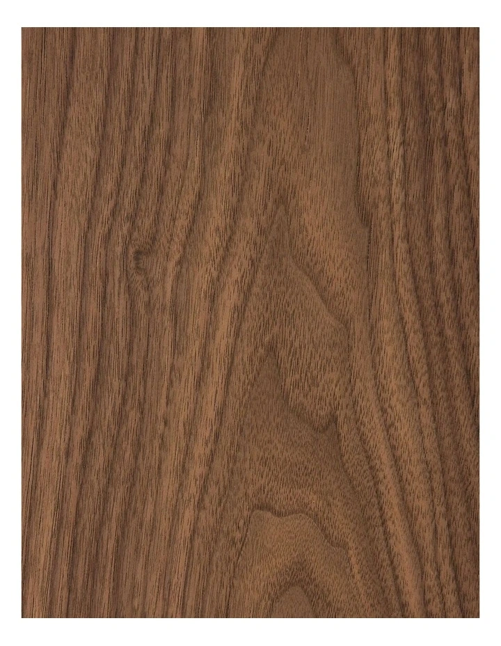Whimsy Walnut Brown Single Legged Console Table - Taj Mahal Sintered Stone Top image 4