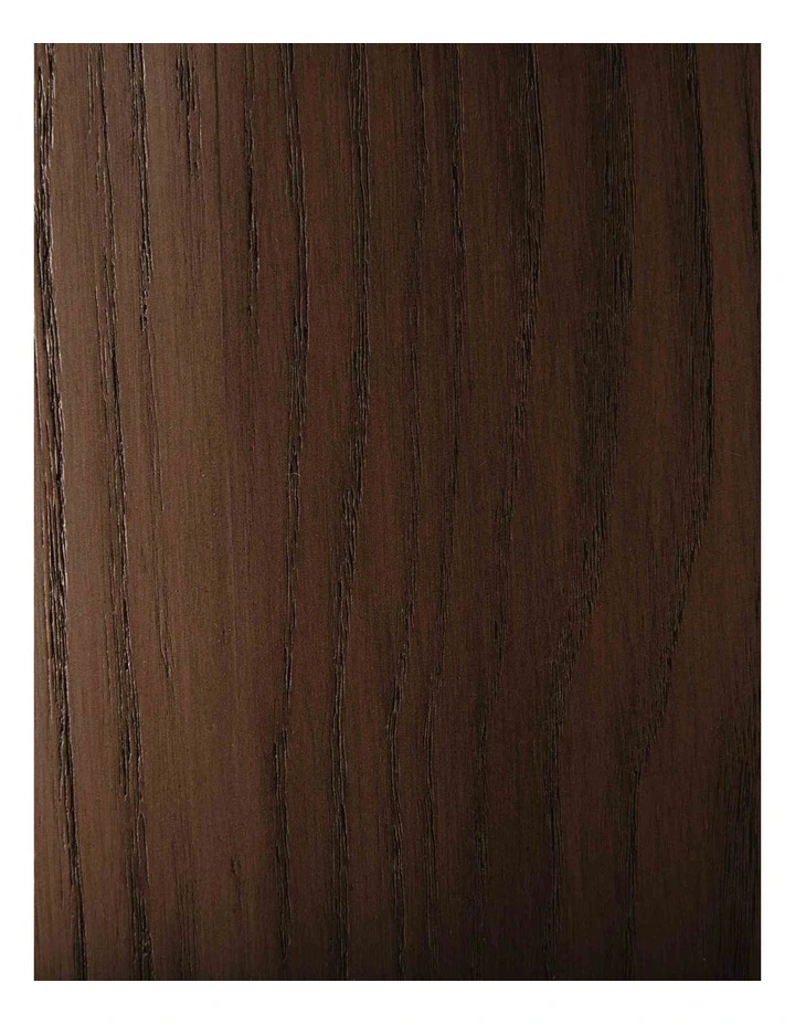 Terzetto Pandora Brown Sintered Stone Round Coffee Table Low - Dark Brown Ash Legs image 2