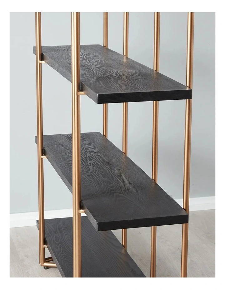Heinrich Black Wooden Shelf image 3