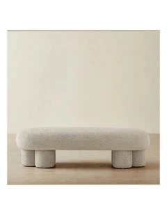 Estelle Stone Cream Ottoman