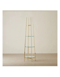 Ruby Tiered Shelf - Polished Champagne Gold