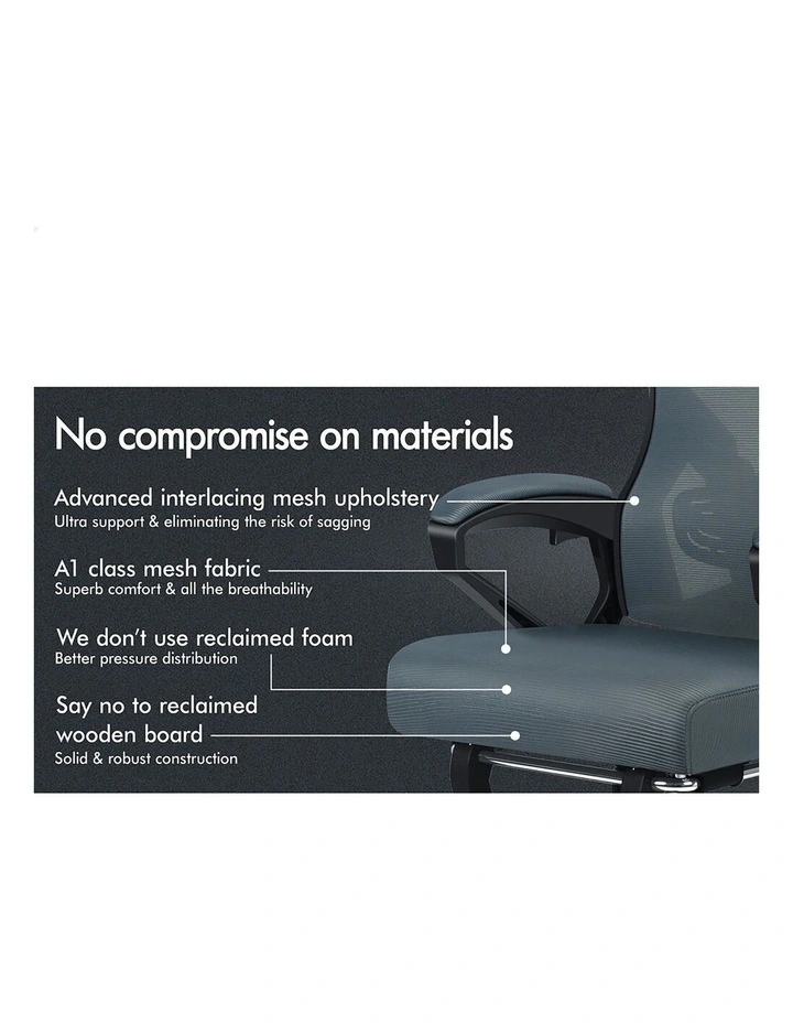 Office Desk Chair Mesh Executive Computer Fabric Seat Recliner Work image 4