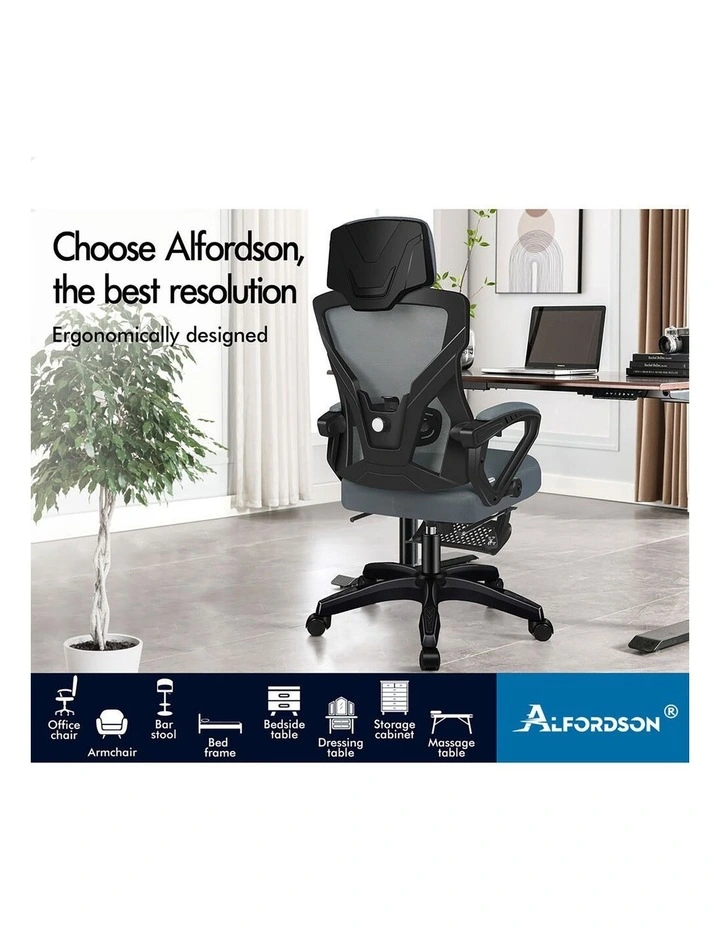 Office Desk Chair Mesh Executive Computer Fabric Seat Recliner Work image 7