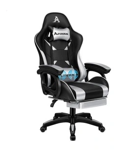 Gaming Office Chair Racing Massage Computer Seat Footrest Leather