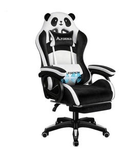 Gaming Office Chair Racing Massage Computer Seat Footrest Velvet
