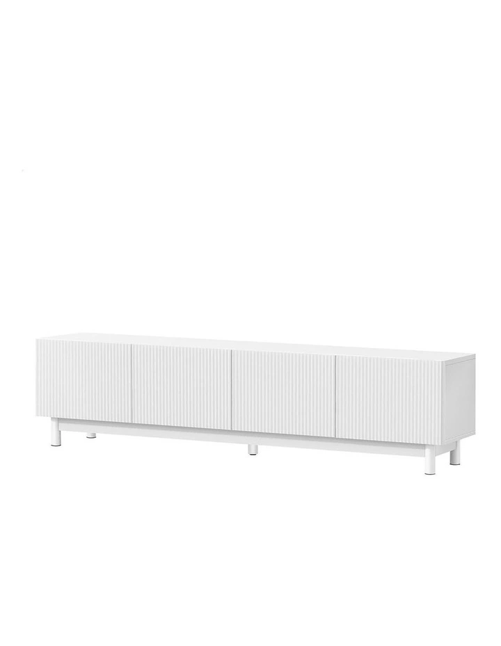 Entertainment Unit 180cm TV Cabinet Stand White image 1