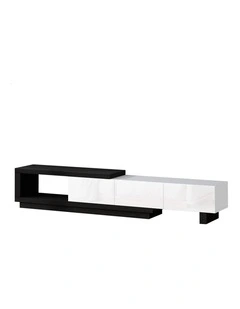 190-280cm Extendable Entertainment Unit TV Cabinet Stand Storage Shelf