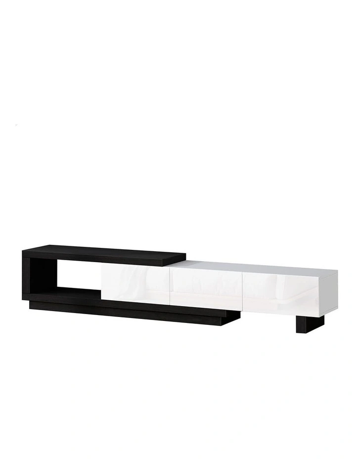 190-280cm Extendable Entertainment Unit TV Cabinet Stand Storage Shelf image 1
